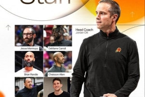 爱游戏体育-太阳公布25-26赛季教练组名单：奥特主教练+穆斯卡拉等7位助教