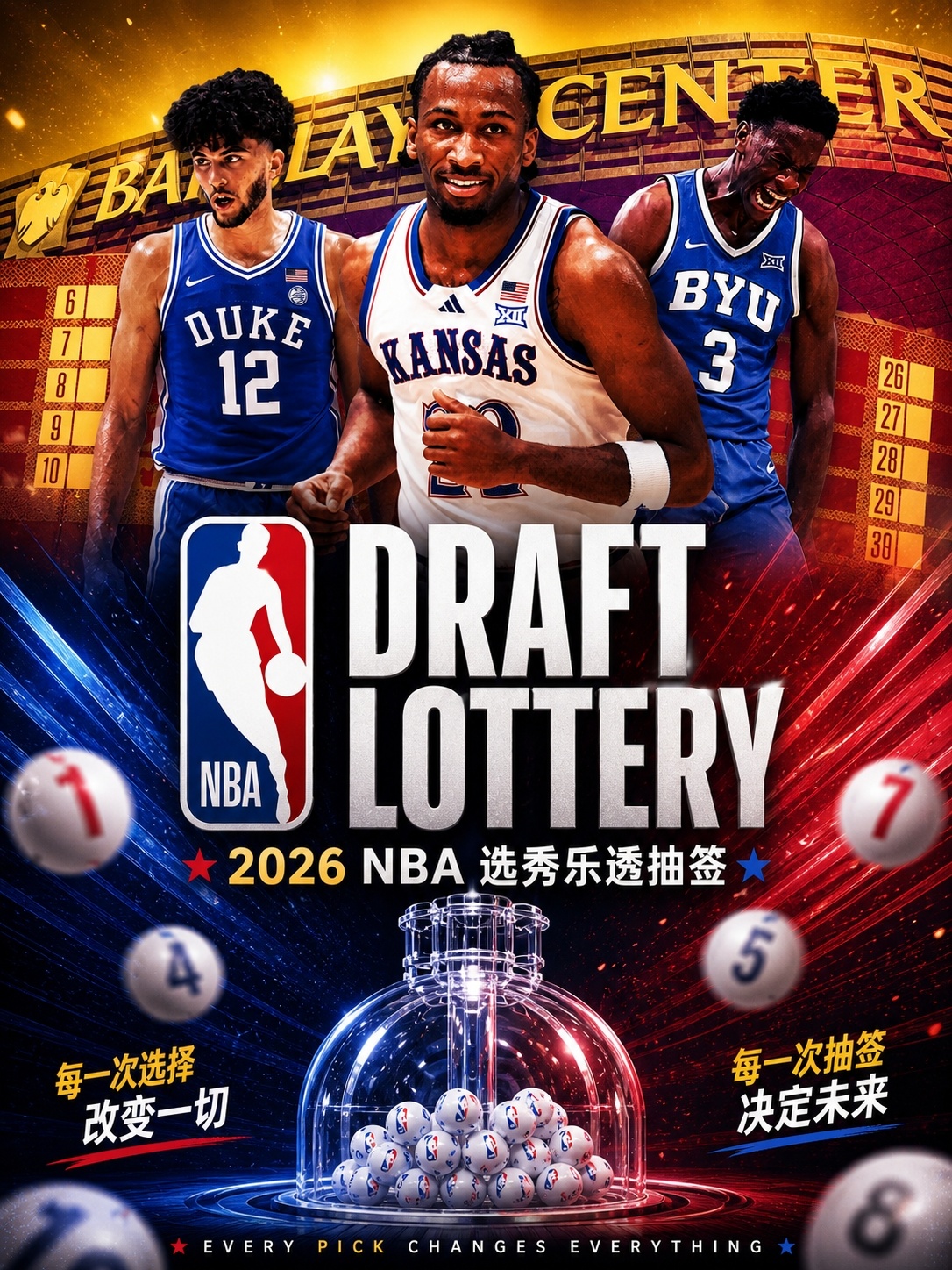 爱游戏-今晚3点乐透抽签！你认为状元签将花落谁家？